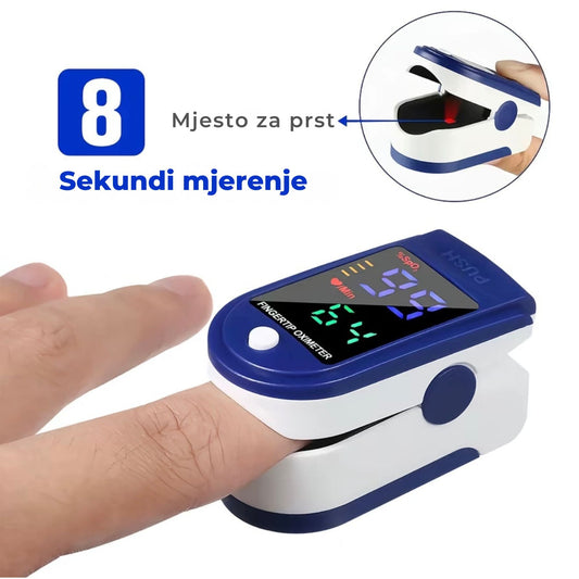 ⭐1+1 GRATIS Pulsni Oksimetar – Brza i Precizna Mjerenja Kod Kuće